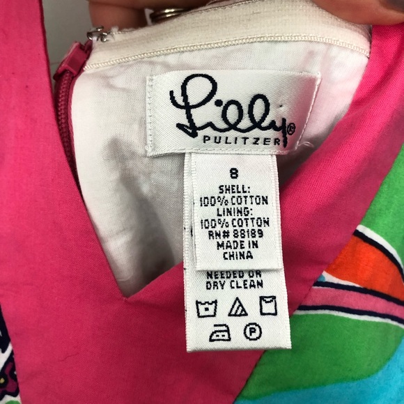 Lilly Pulitzer Paisley Halter Dress, Sz 8 - Picture 4 of 6